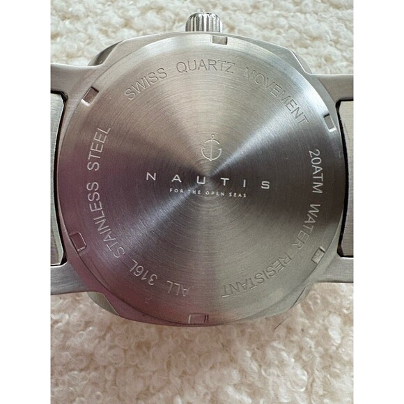 Nautis Stealth 200 White White Dial Stainless Steel 45 mm Swiss Quartz GL2087-D - Picture 8 of 8